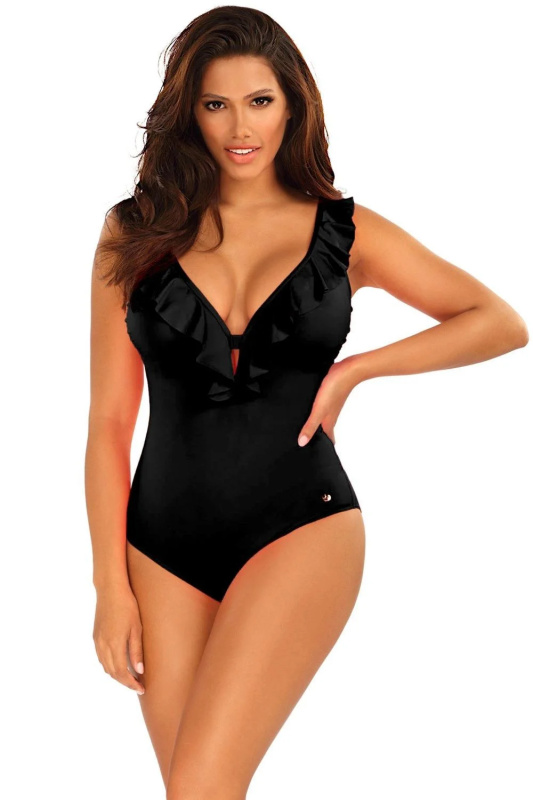 Dámské jednodílné plavky Canoy 19 1077 19 - SELF černá XL