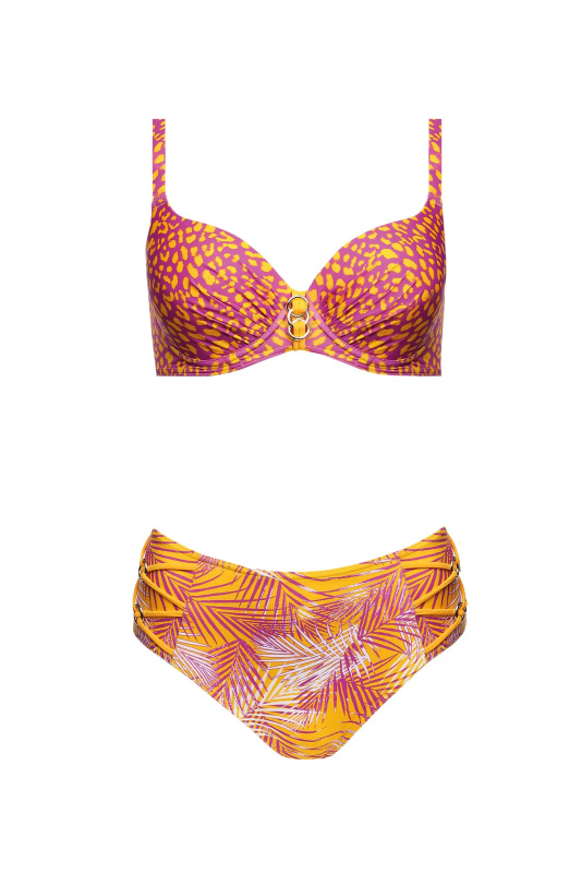 Dvoudílné plavky Paradise 3 S940O22 - Self 38C oranžová-fialová