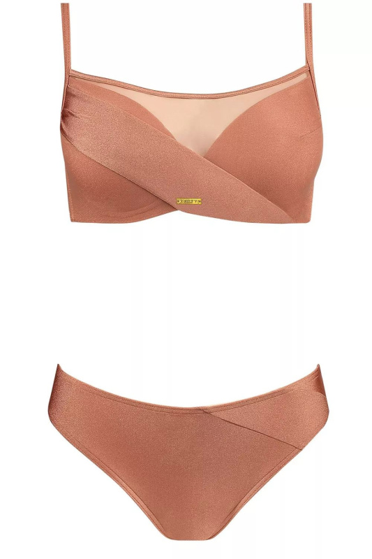 Dámské dvoudílné plavky Fashion 10 1002N 25 - SELF béžová 80/C