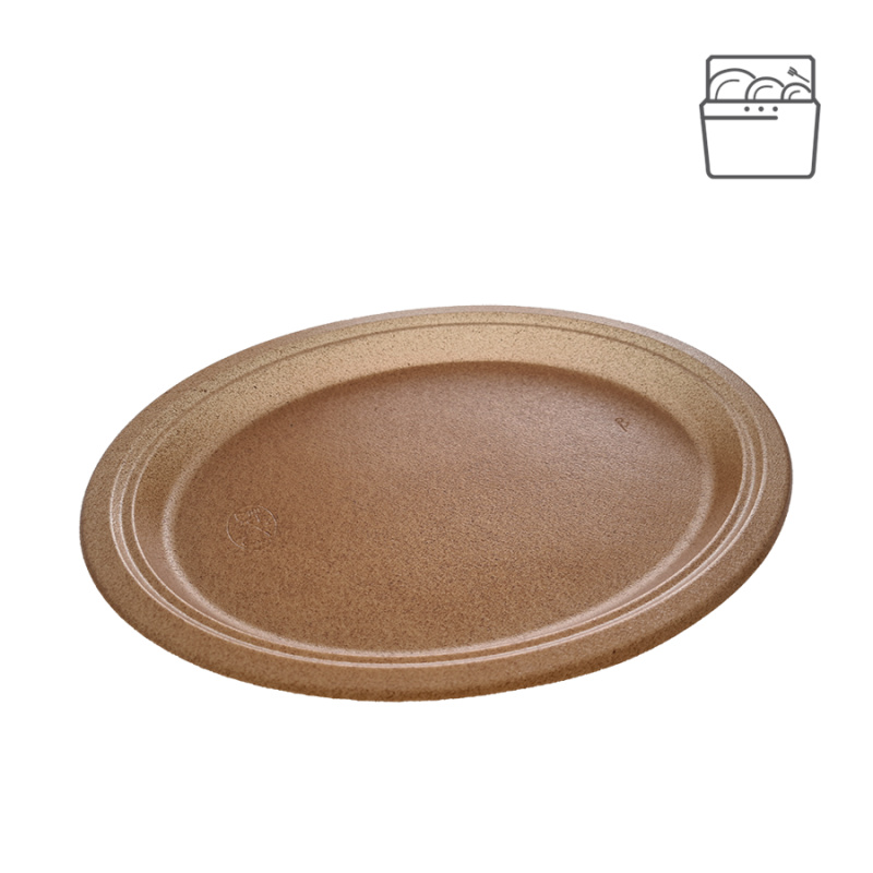 EcoPack Talíř EKO kompozit dřevo/plast (WPC) 31 cm oválný bal/50 ks Balení: 50