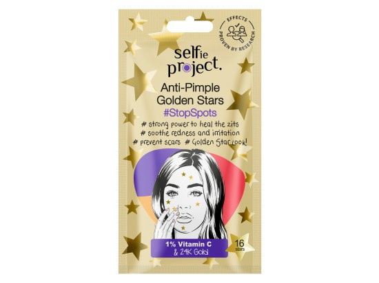 Selfie Project Anti-pimple Golden Stars Náplasti proti akné 16 ks