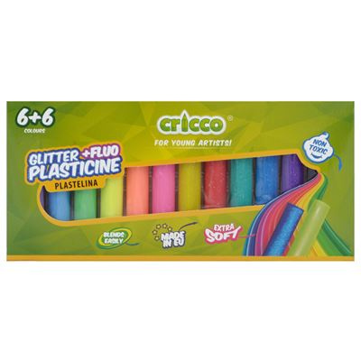 Modelovací hmota Cricco - 12 barev, 180 g