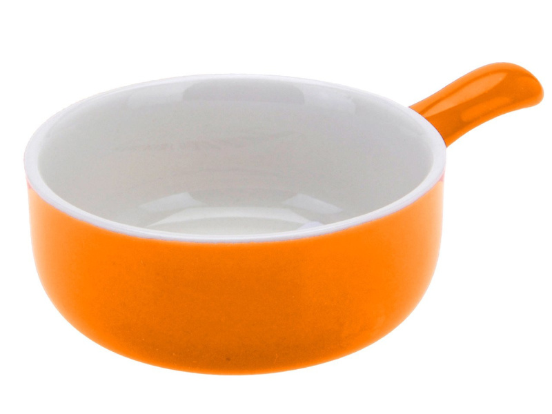 EH Excellent Houseware Omáčník, keramická a zapékací miska v oranžové barvě Q51900530 oranžová