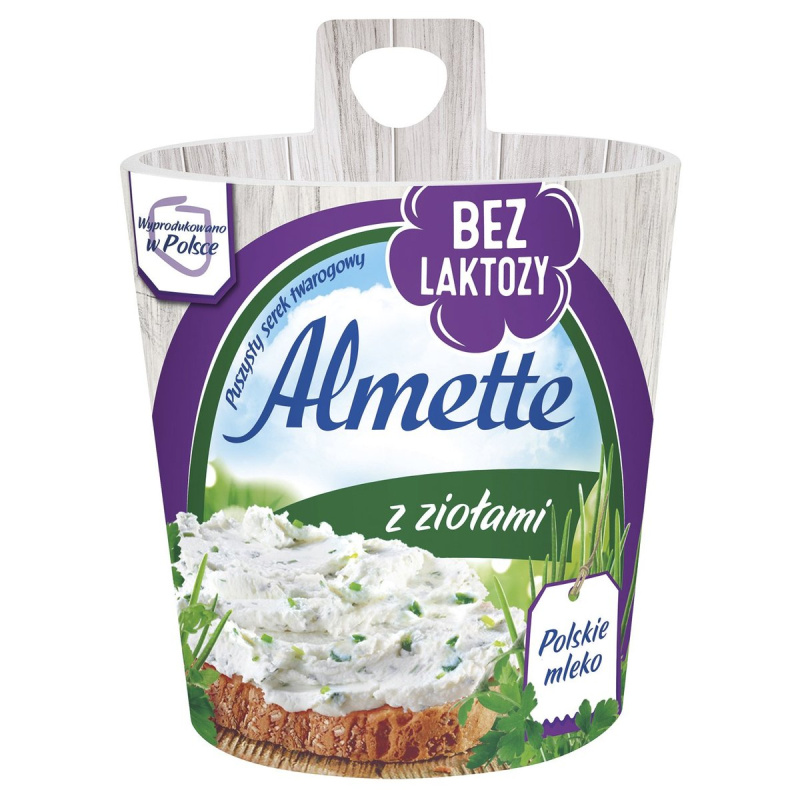 Almette Tvarohový sýr s bylinkami bez laktózy
