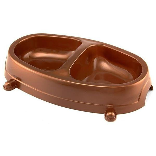 Miska plastová dvojitá pro kočku i psa 0,30l SP