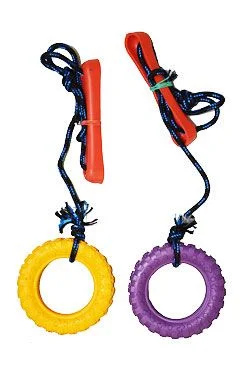 Hračka pes Pneumatika aportovací Vanilková velká