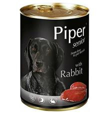 PIPER SENIOR s králíkem, konzerva pro psy 400 g