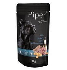 PIPER s jehněčím, mrkví a rýží, kapsička pro psy  150g