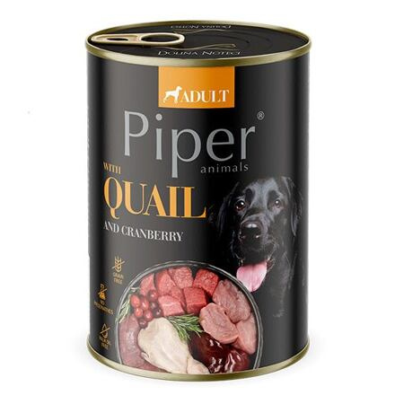 PIPER s křepelkou, konzerva pro psy 400g