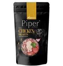 NEW PIPER s kuřecími srdíčky a špenátem, kapsička pro psy  150g