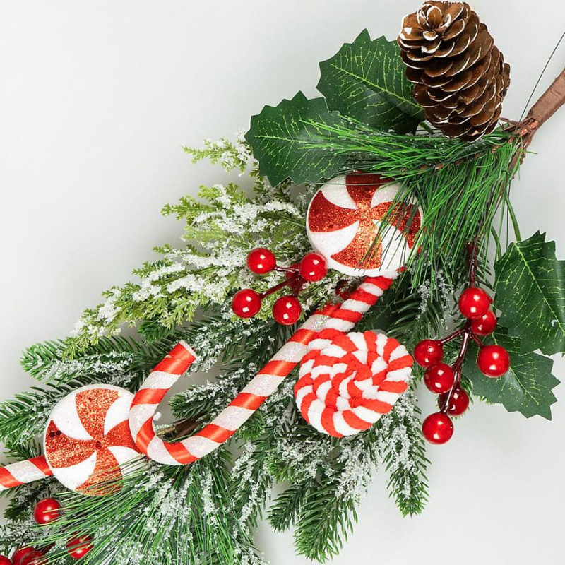 Závěsný věnec se svíčkami 44cm