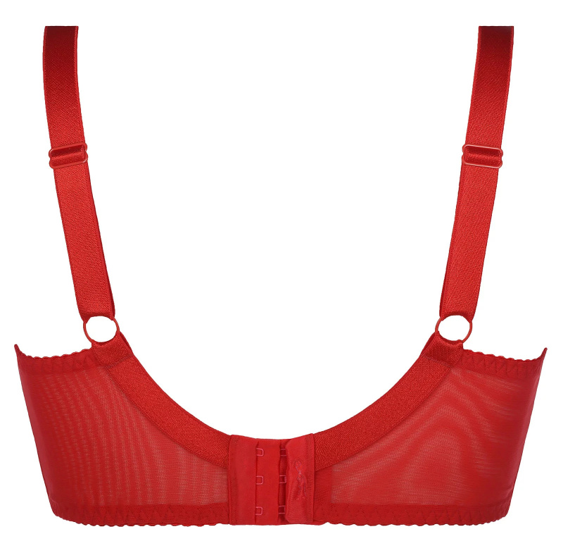 Podprsenka Plus Size V-8741 červená - Axami 95C