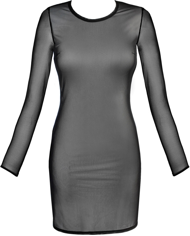 Šaty V-10639 černé - Axami XXL