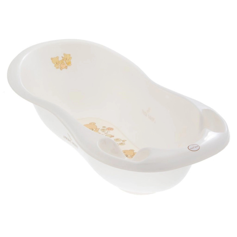 Anatomická dětská vanička 100 cm s motivem medvídka, bílá