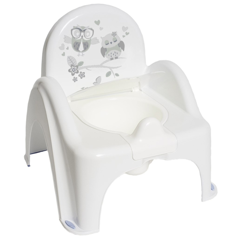 Tega Hrající Nočník - židlička Sova bílá