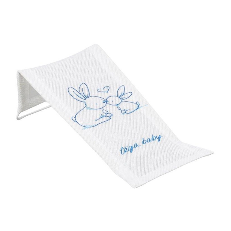 Látkové lehátko do vaničky s králíčky, bílé