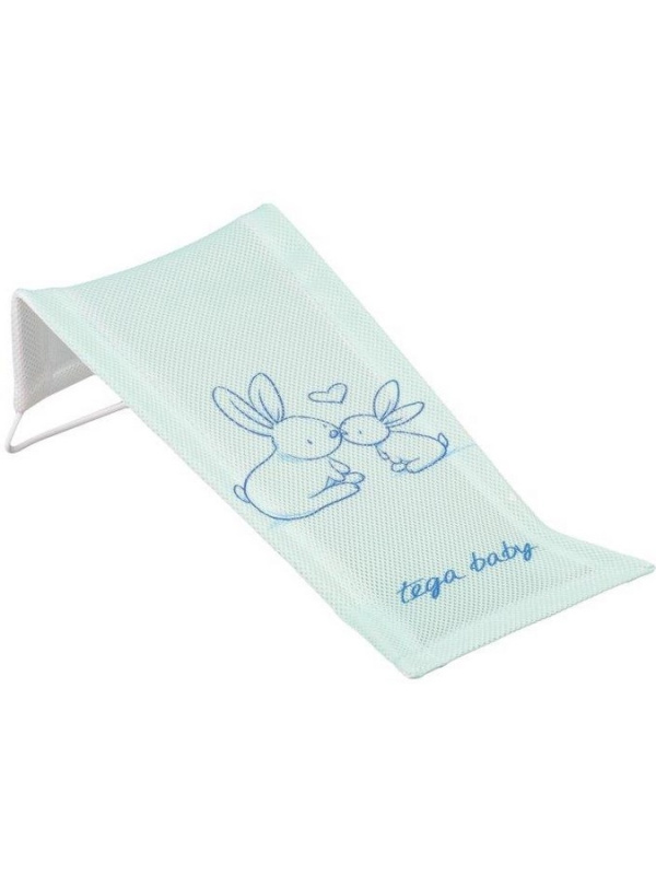 Látkové koupací lehátko s králíčky, zelené