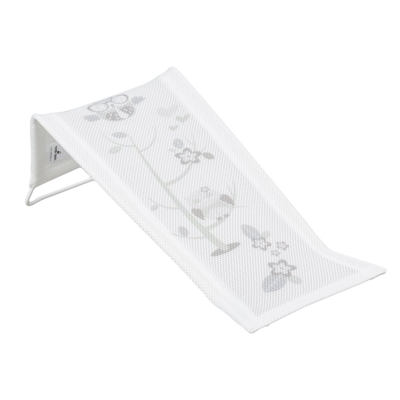 Látkové koupací lehátko s motivem sovy, bílé