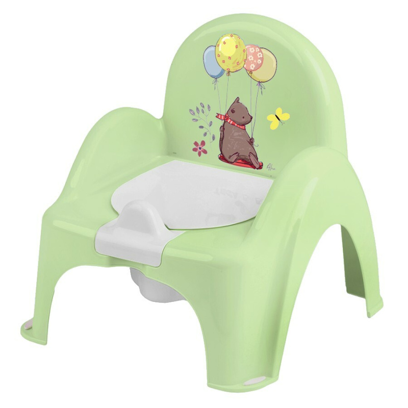 Tega Baby Nočník/židlička Medvídek - sv. zelený