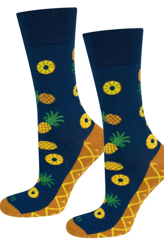 PONOŽKY SOXO ANANAS - V KRABICI tmavě modrá 41-46