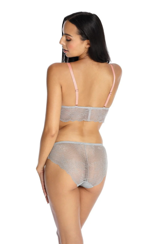 Měkká dámská podprsenka soft Mat M-3442/0 Pure šedá 40