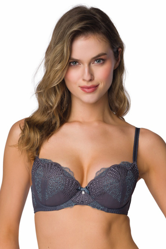Podprsenka Mat 3930/11 Melisande - Push - up Barva: Šedá, Velikost: 90B