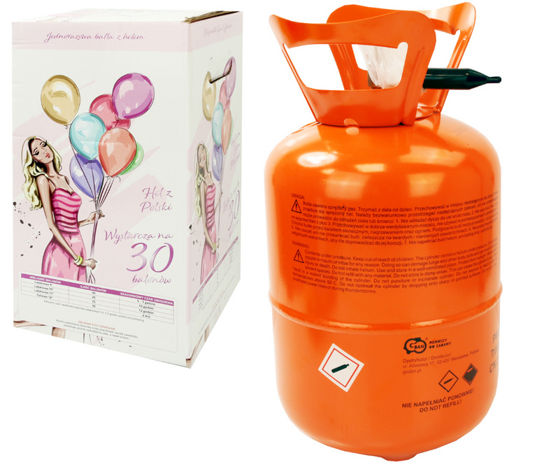 Helium 2,5 l - jednorázové