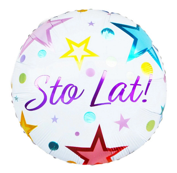Fóliový balonek Sto Lat kulatý na helium