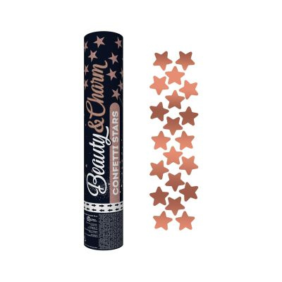 Konfety vystřelovací hvězdy rose gold 30 cm Albi