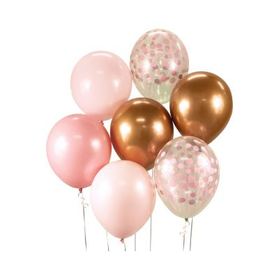 Balónky latexové rose gold 7 ks Albi