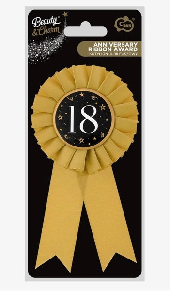 Kotlík na oslavu 18. narozenin Beauty&Charm – zlatý a černý