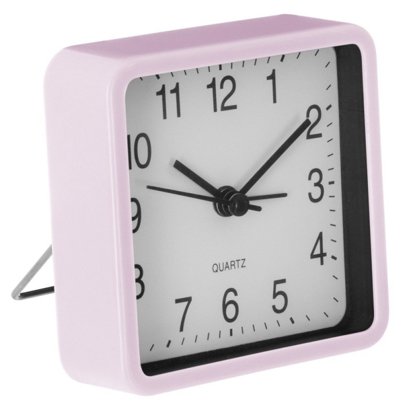 Atmosphera Tiché stolní hodiny pro ložnice budík s QUARTZ Mechanismus Růžová růžový