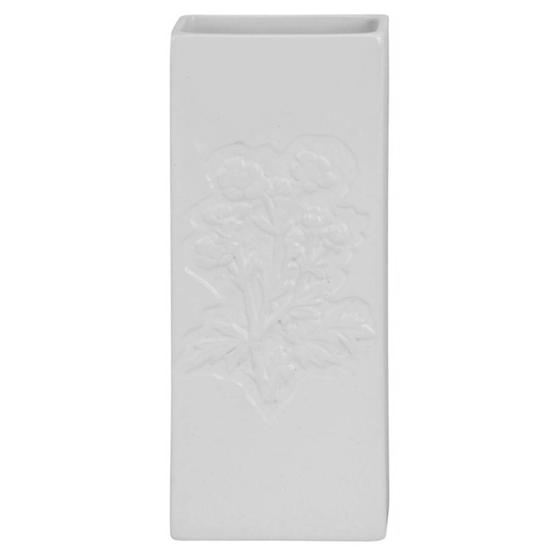 EH Excellent Houseware Keramický zvlhčovač vzduchu, 3,5 x 20,5 x 8 cm, s květinovým vzorem bílá