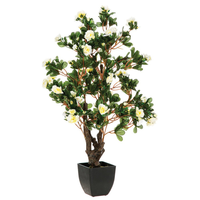 Atmosphera Umělá rostlina AZALIA, barva bílá, 81 cm růžová