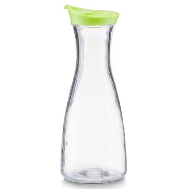 Zeller Skleněná karafa na studené nápoje, džbán, 900 ml, zelená transparentní