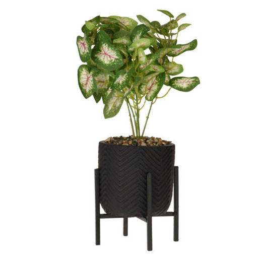 Home Styling Collection Uměla rostlina v květináči GREEN ZONE,10 x 10 x 23 cm černá