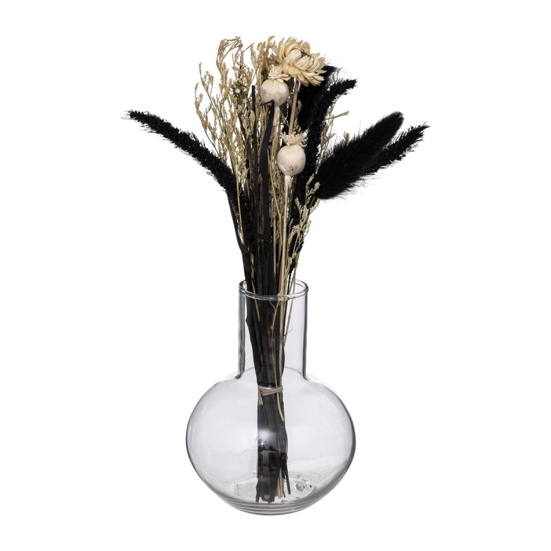 Atmosphera Umělé květiny ve váze SUBLIMA, 27 cm transparentní