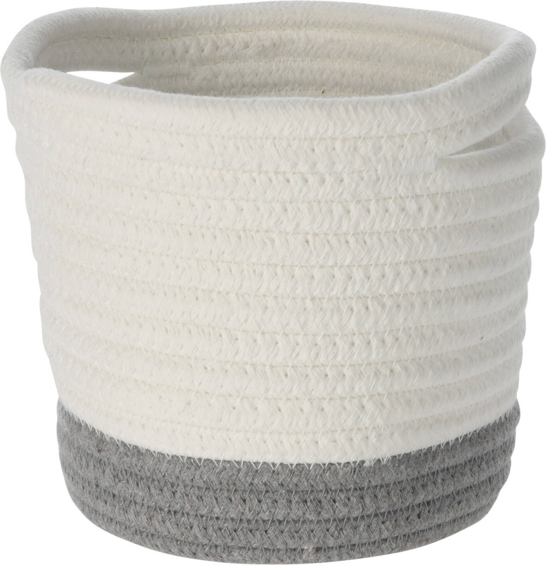 Home Styling Collection Úložné koše, bavlněné, 13 x 13 cm, 3 ks šedá