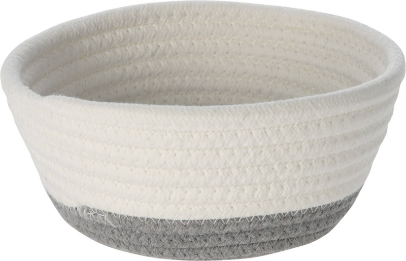 Home Styling Collection Úložné koše, bavlna, 18 x 8 cm, 3 kusy šedá