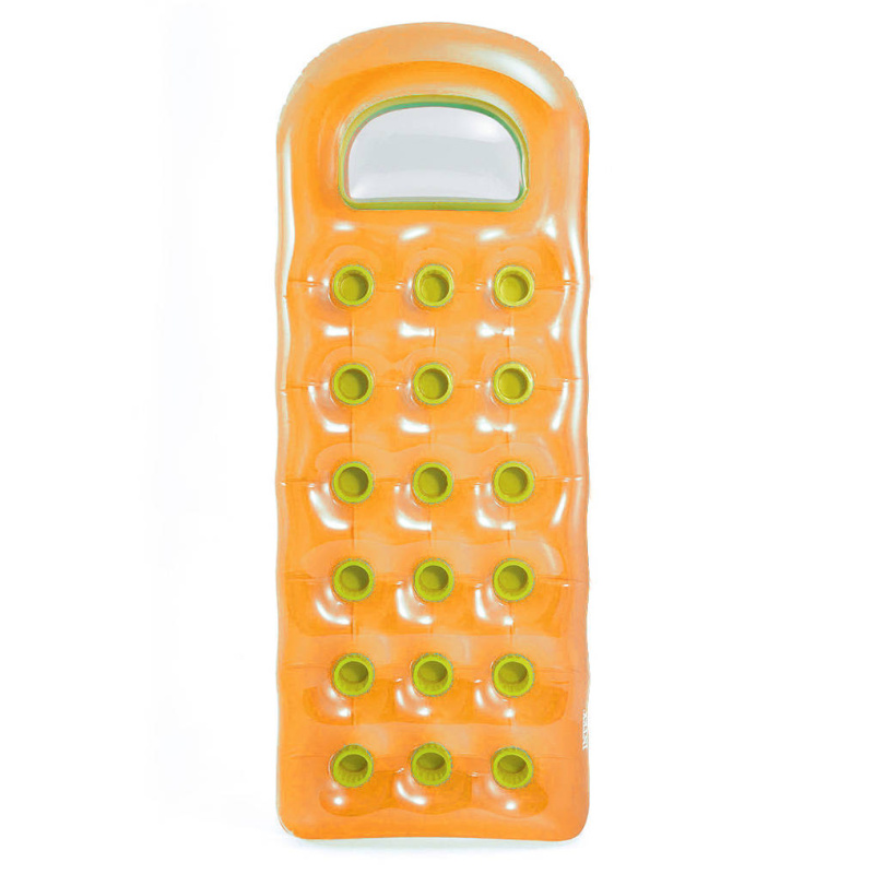 Nafukovací lehátko do vody, 71 x 20 x 188 cm, oranžové, INTEX oranžová 71075