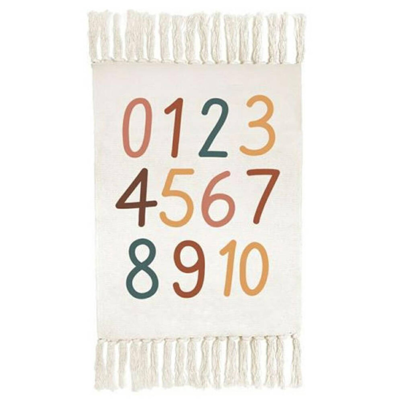 Home Styling Collection Dětský koberec ČÍSLICE s třásěnmi, 60 x 90 cm vícebarevný
