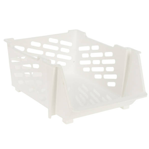 Storagesolutions Plastový úložný organizér, 44 x 33,5 x 20 cm, bílý bílá