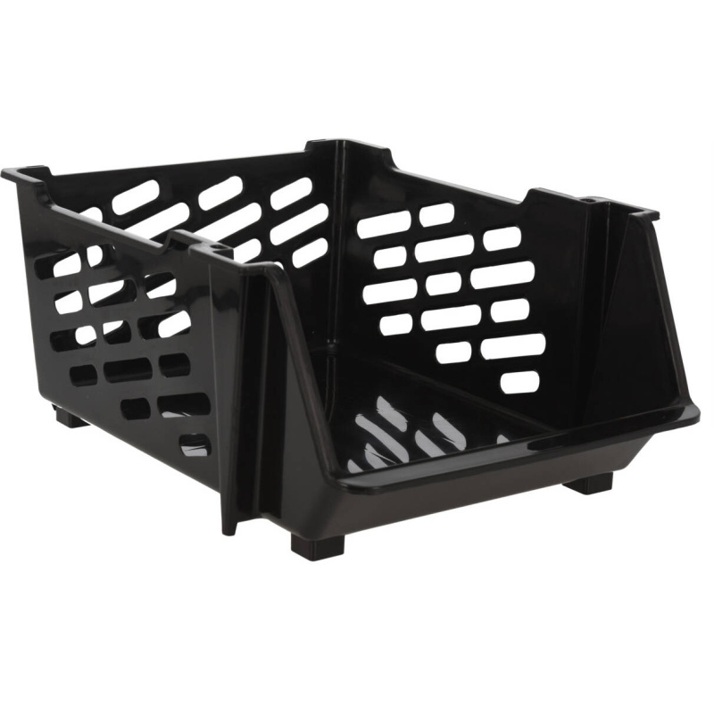 Storagesolutions Plastový úložný organizér, 44 x 33,5 x 20 cmm černý černá