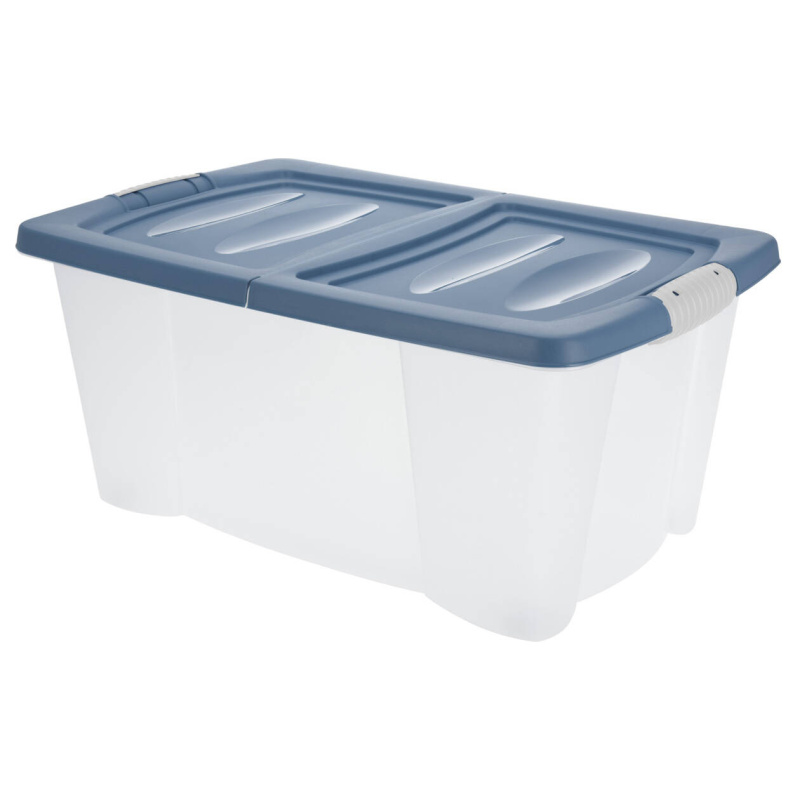 Storagesolutions Box na kolečkách, uzamykatelný, 45 l, modrý modrá