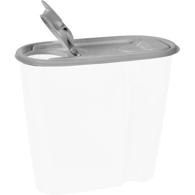 EH Excellent Houseware Kuchyňská nádoba na sypké produkty, 1,5 l šedá