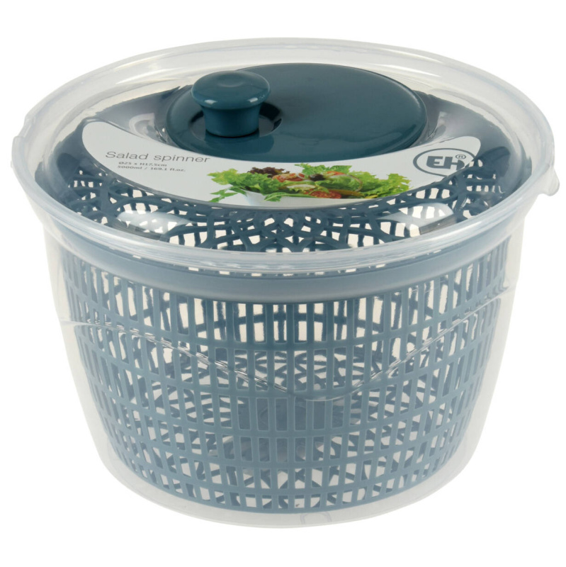 EH Excellent Houseware Odstředivka na salát a bylinky, ⌀ 25 cm, modrá modrá