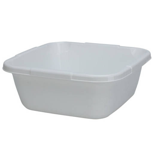 Ultra Clean Čtvercová plastová mísa 40 x 40 cm, 14 l, bílá bílá