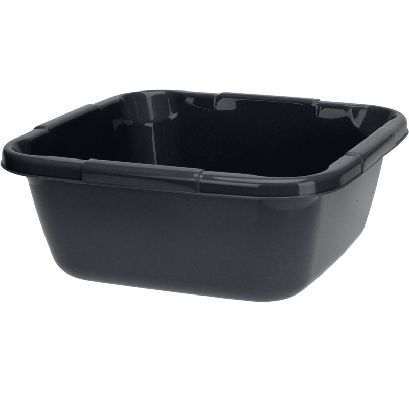 Ultra Clean Čtvercová plastová mísa 40 x 40 cm, 14 l černá