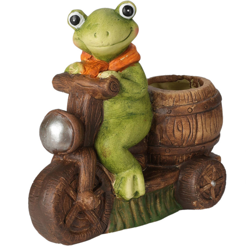 ProGarden Keramický květináč ve tvaru žáby, 15 cm vícebarevná