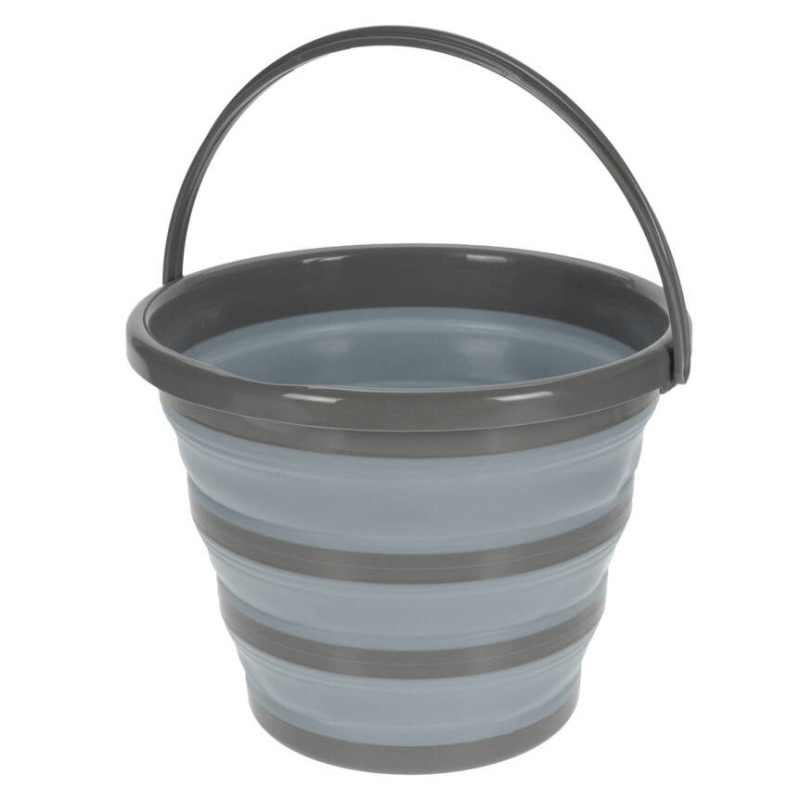Ultra Clean Skládací vědro, 10 l, šedé šedá
